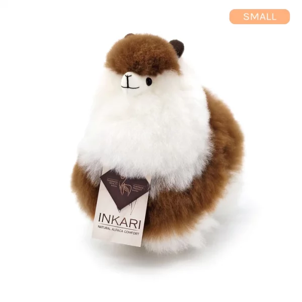Inkari  – Alpaka Kuscheltier Small (23 cm) - Macchiato