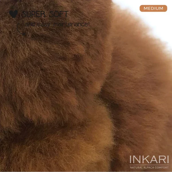 Inkari  – Alpaka Kuscheltier Medium (32 cm) - Walnut – Bild 2