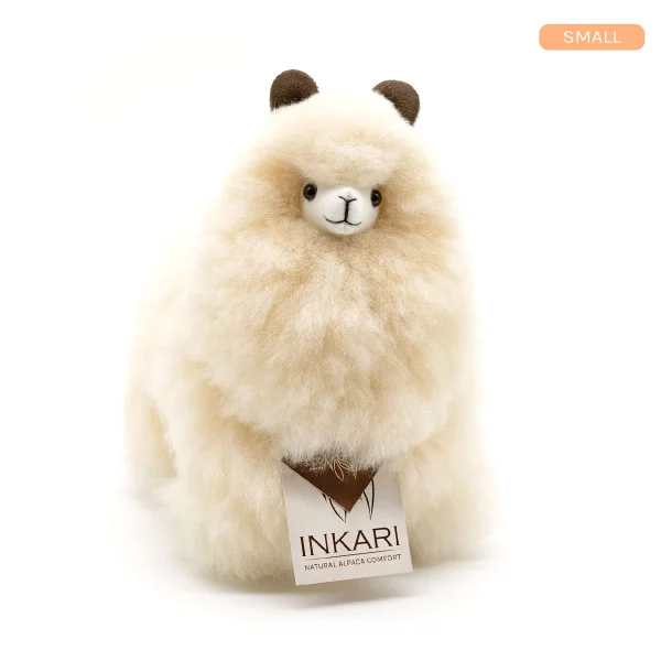 Inkari  – Alpaka Kuscheltier Small (23 cm) - Blond