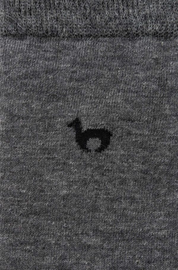 Alpaka Socken BUSINESS grau – Bild 6