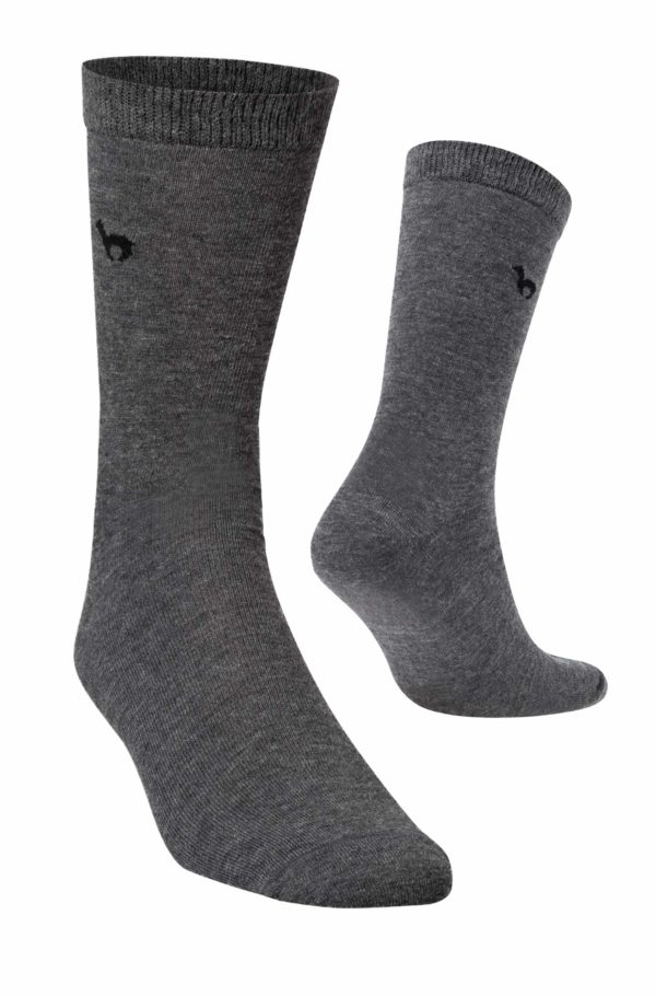 Alpaka Socken BUSINESS grau – Bild 7