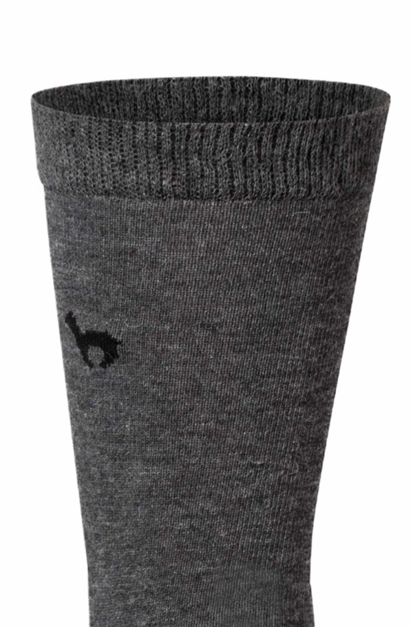 Alpaka Socken BUSINESS grau – Bild 8