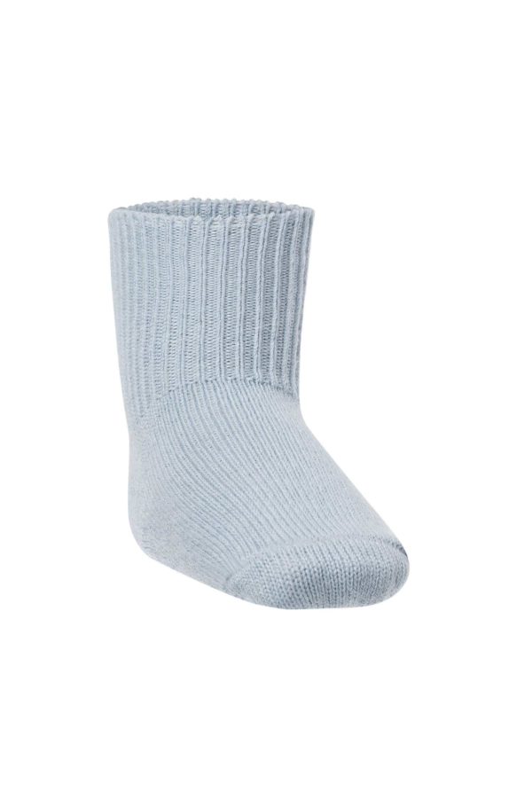 Alpaka Socken Baby - Baby-blau – Bild 2