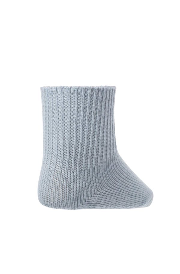 Alpaka Socken Baby - Baby-blau – Bild 3