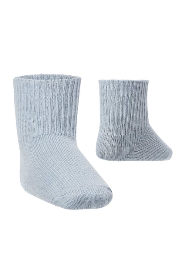 Alpaka Socken Baby - Baby-blau