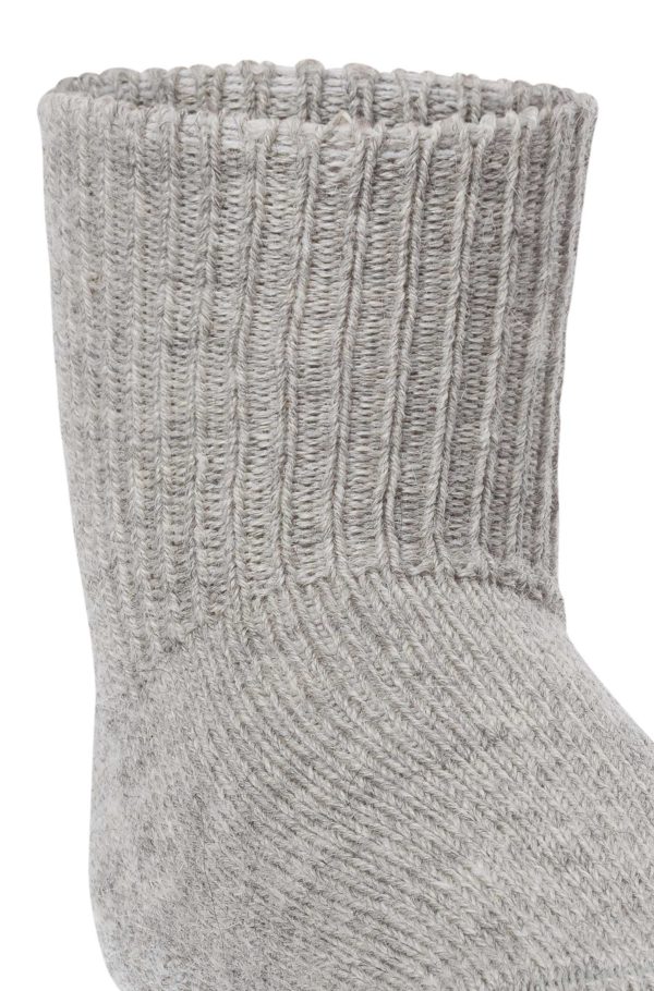 Alpaka Socken Baby - Silbergrau – Bild 5