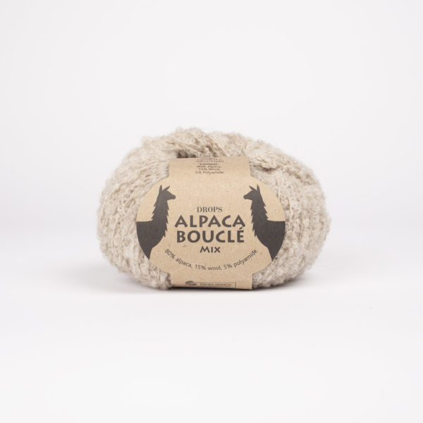 DROPS Alpaca Bouclé - 5110 hellgrau mix – Bild 6
