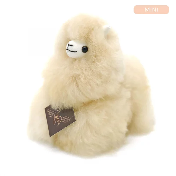 Inkari  – Alpaka Kuscheltier Mini (15 cm) - Blond