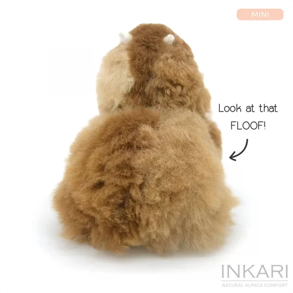 Inkari  – Alpaka Kuscheltier Mini (15 cm) - Caramel – Bild 3