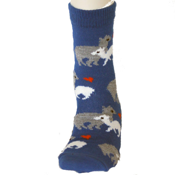 Socken  ALPAKA FAMILIE blau – Bild 2