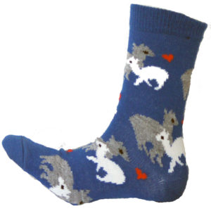 Socken ALPAKA FAMILIE blau