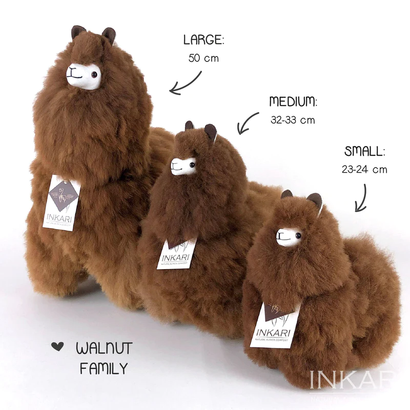 Inkari – Alpaka Kuscheltier Large 50cm - Walnut - Image 3