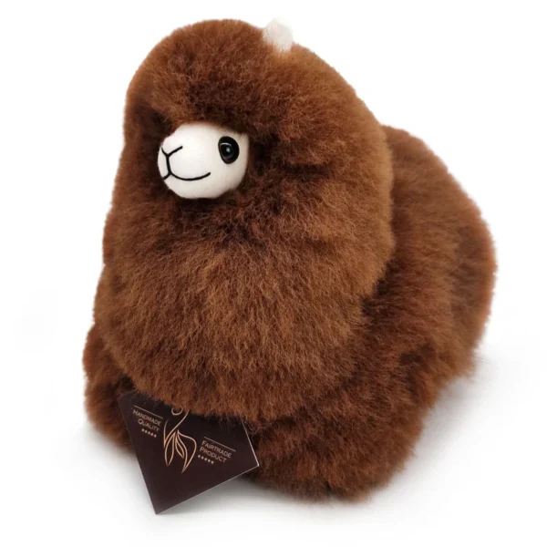 Inkari  – Alpaka Kuscheltier Mini (15 cm) - Walnut