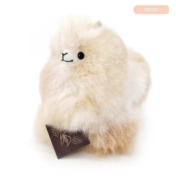 Inkari  – Alpaka Kuscheltier Mini (15 cm) - Sahara