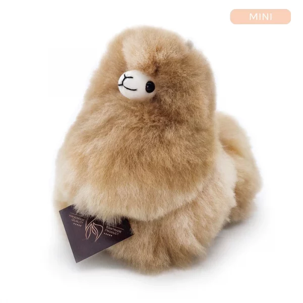 Inkari  – Alpaka Kuscheltier Mini (15 cm) - Sandstone