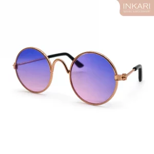Alpaka Brille - Rund Violet