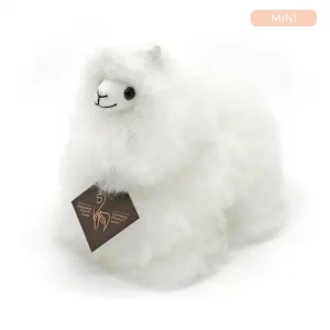 Inkari  – Alpaka Kuscheltier Mini (15 cm) - Ivory White