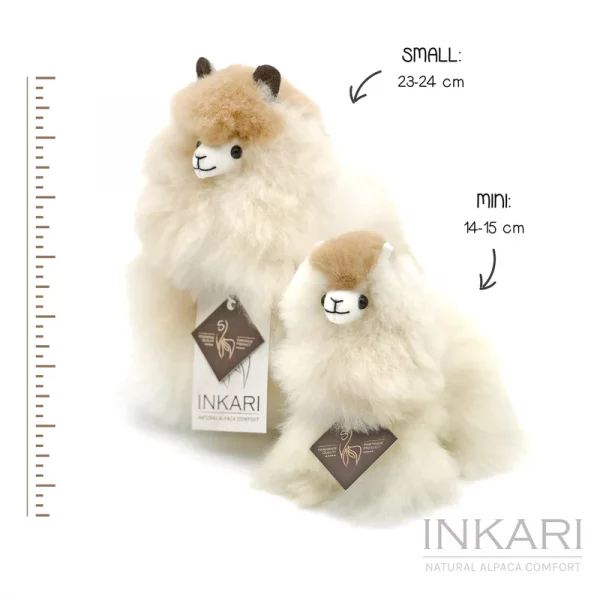 Inkari  – Alpaka Kuscheltier Mini (15 cm) - Sahara – Bild 3