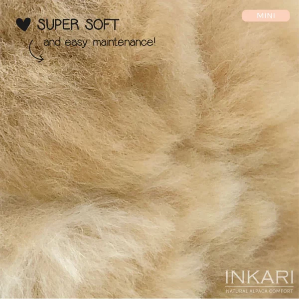 Inkari  – Alpaka Kuscheltier Mini (15 cm) - Sandstone – Bild 6