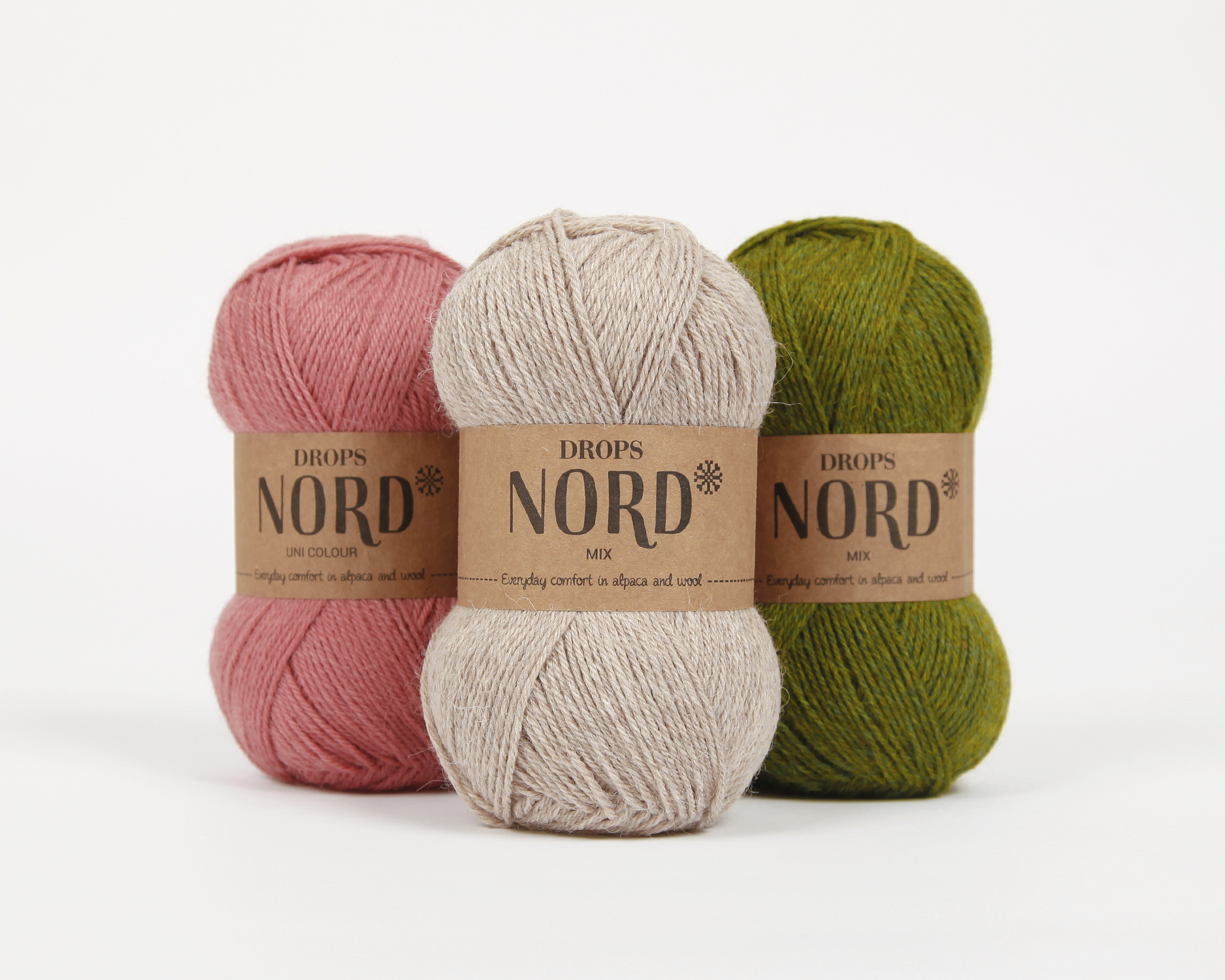 DROPS Nord - 27 light peach uni colour – Bild 5