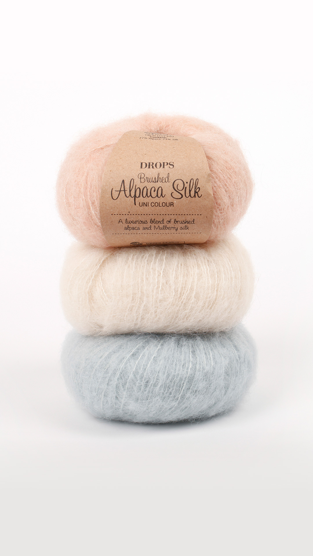 DROPS Brushed Alpaca Silk - 38 chocolate uni colour – Bild 2