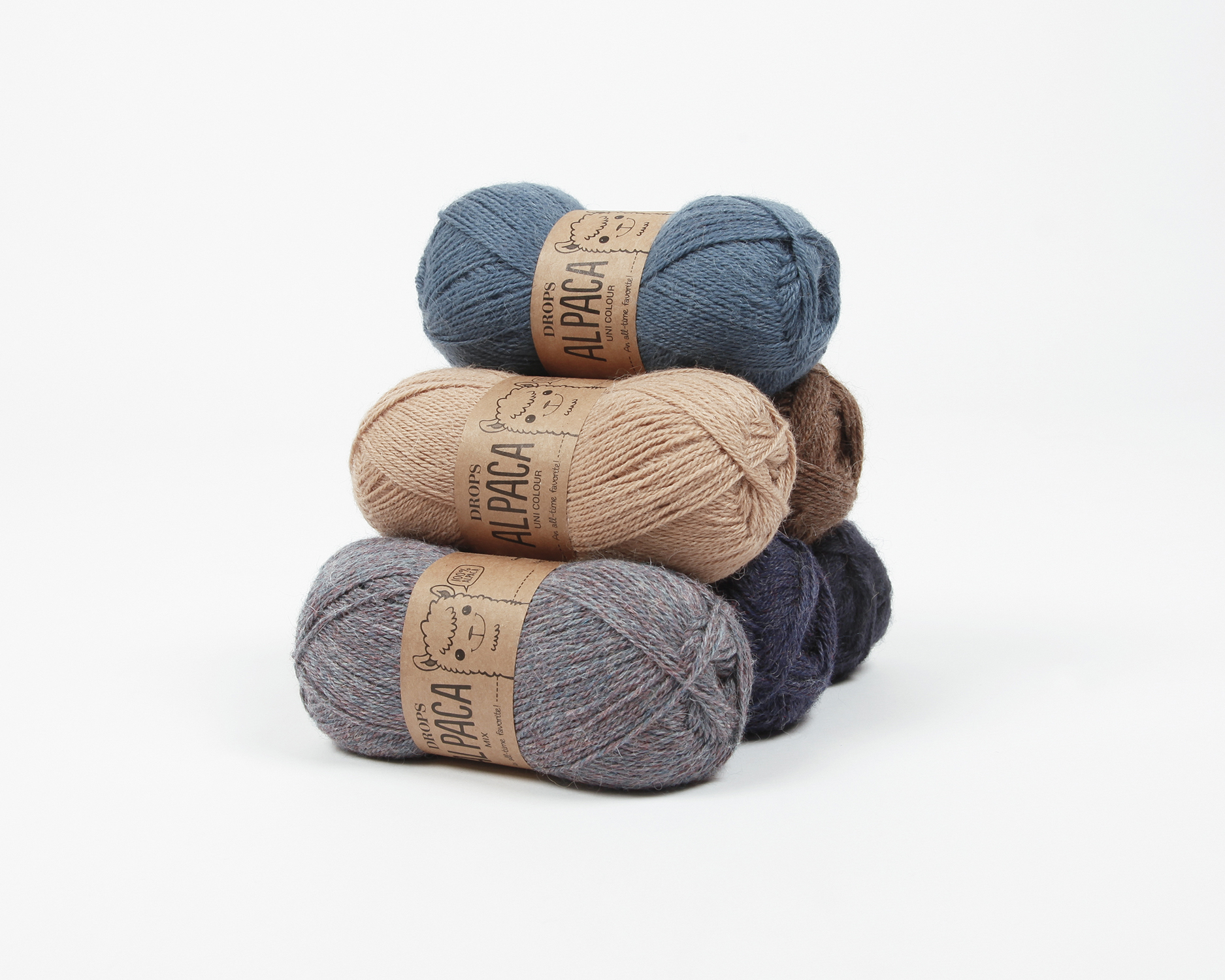 Drops Alpaca (100%) - 7323 meeresnebel mix – Bild 5