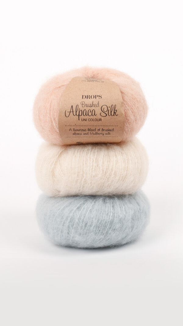 DROPS Brushed Alpaca Silk - 32 moosgrün uni colour – Bild 2