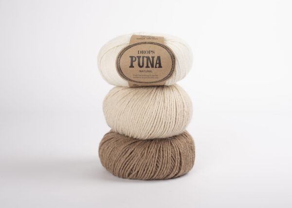 DROPS Puna - Weiches reines Alpaka Garn - 01 natur natural – Bild 5