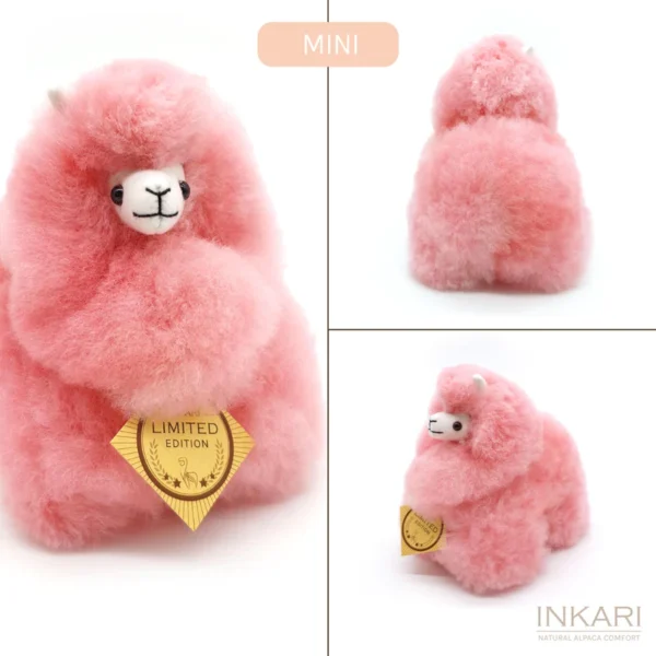 Inkari  – Alpaka Kuscheltier Mini (15 cm) - Rainbow Cotton Candy – Bild 4