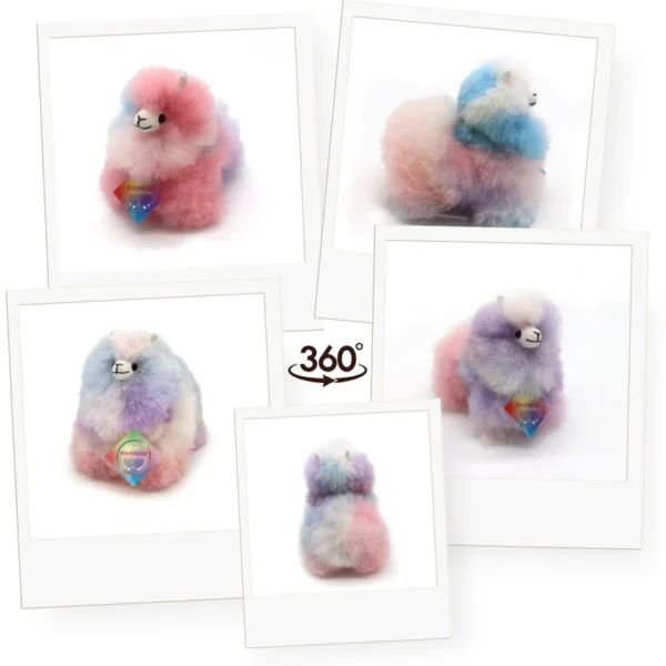 Inkari  – Alpaka Kuscheltier Mini (15 cm) - Rainbow Galaxy – Bild 2