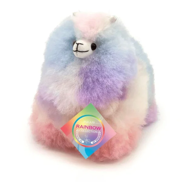 Inkari  – Alpaka Kuscheltier Mini (15 cm) - Rainbow Galaxy