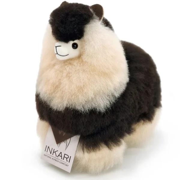 Inkari  – Alpaka Kuscheltier Small (23 cm) - Espresso