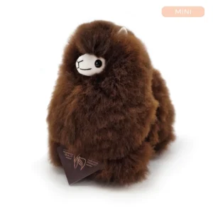 Inkari  – Alpaka Kuscheltier Mini (15 cm) - Chocolate
