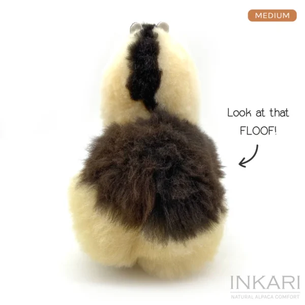 Inkari  – Alpaka Kuscheltier Medium (32 cm) - Espresso – Bild 3