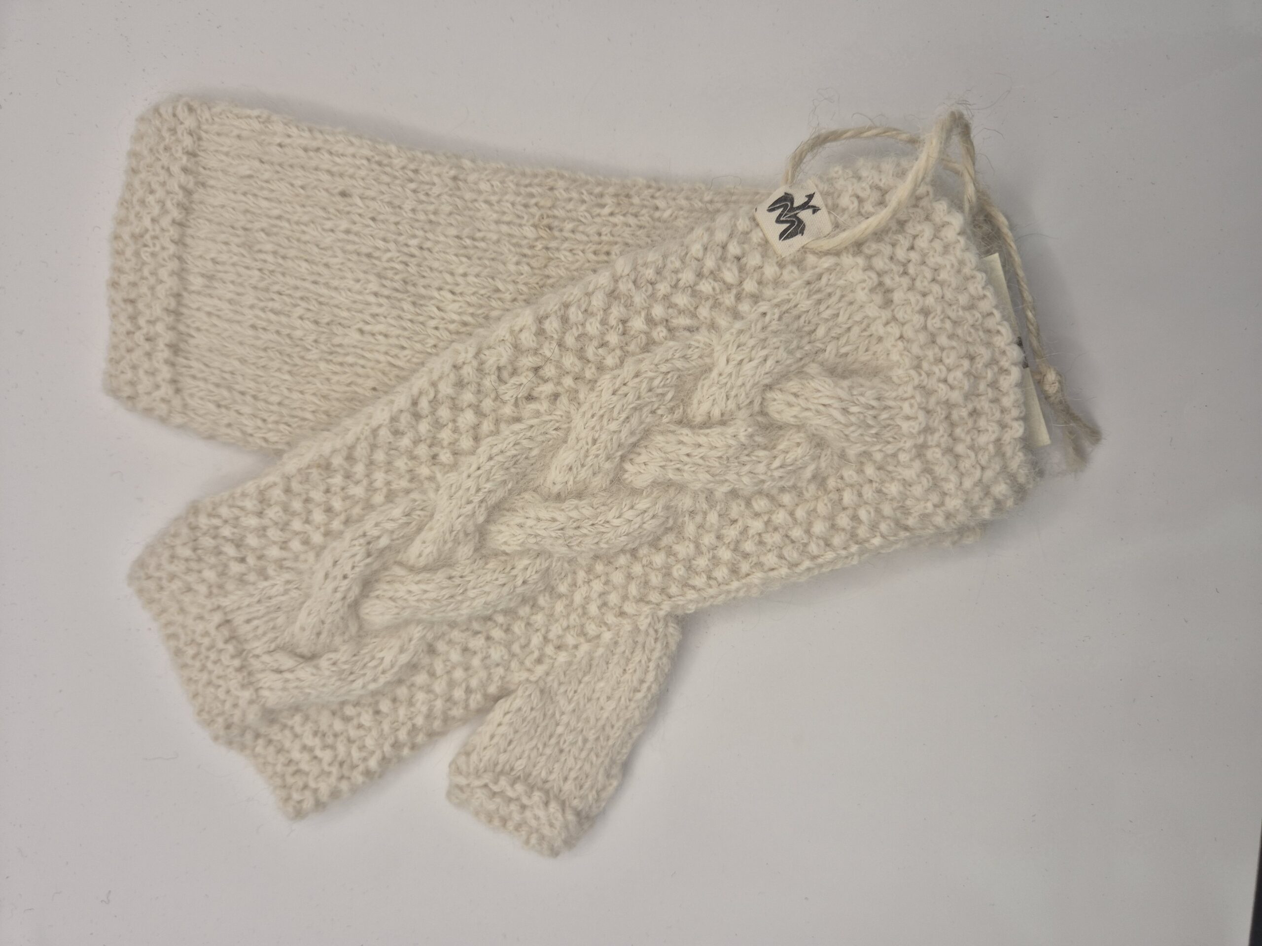 Pulswärmer/fingerl. miton ECO - weiß/white ec – Bild 4