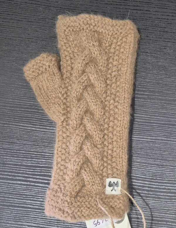 Pulswärmer/fingerl. miton ECO – braun/brown eco