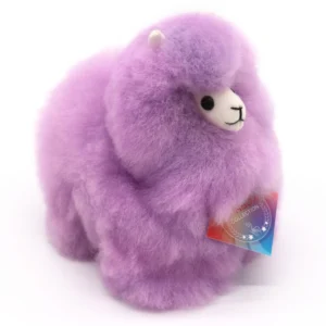 Inkari  – Alpaka Kuscheltier Mini (15 cm) - Rainbow Violet