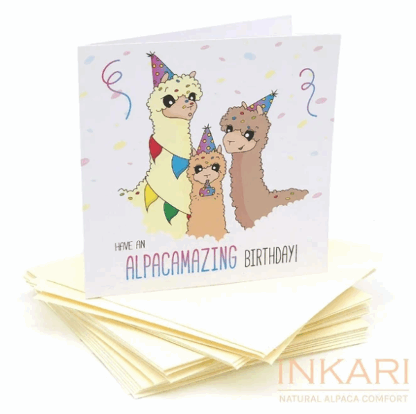 Grußkarte Inkari - have an alpacamazing birthday