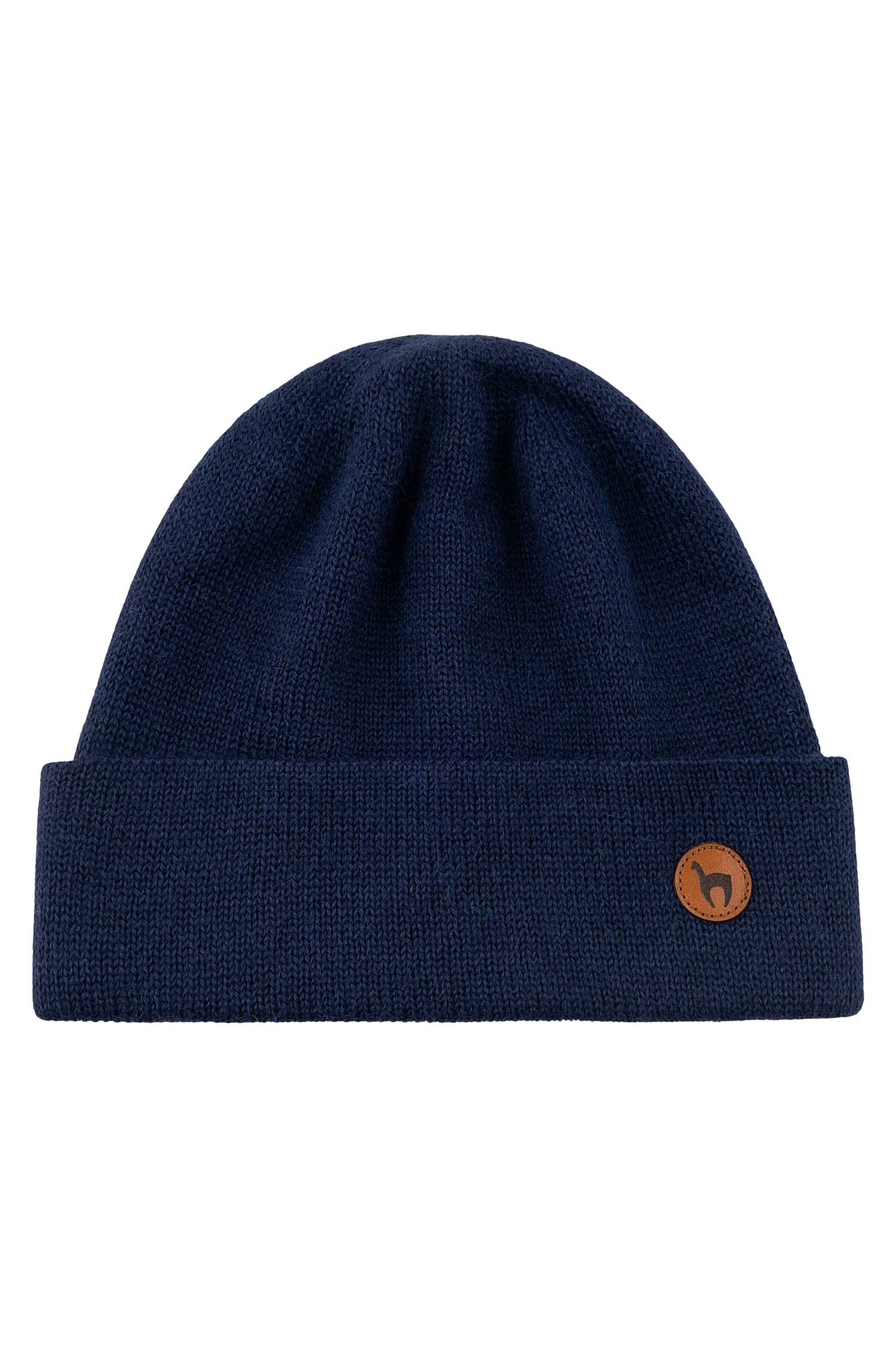 Alpaka Mütze BARK marineblau – Bild 5