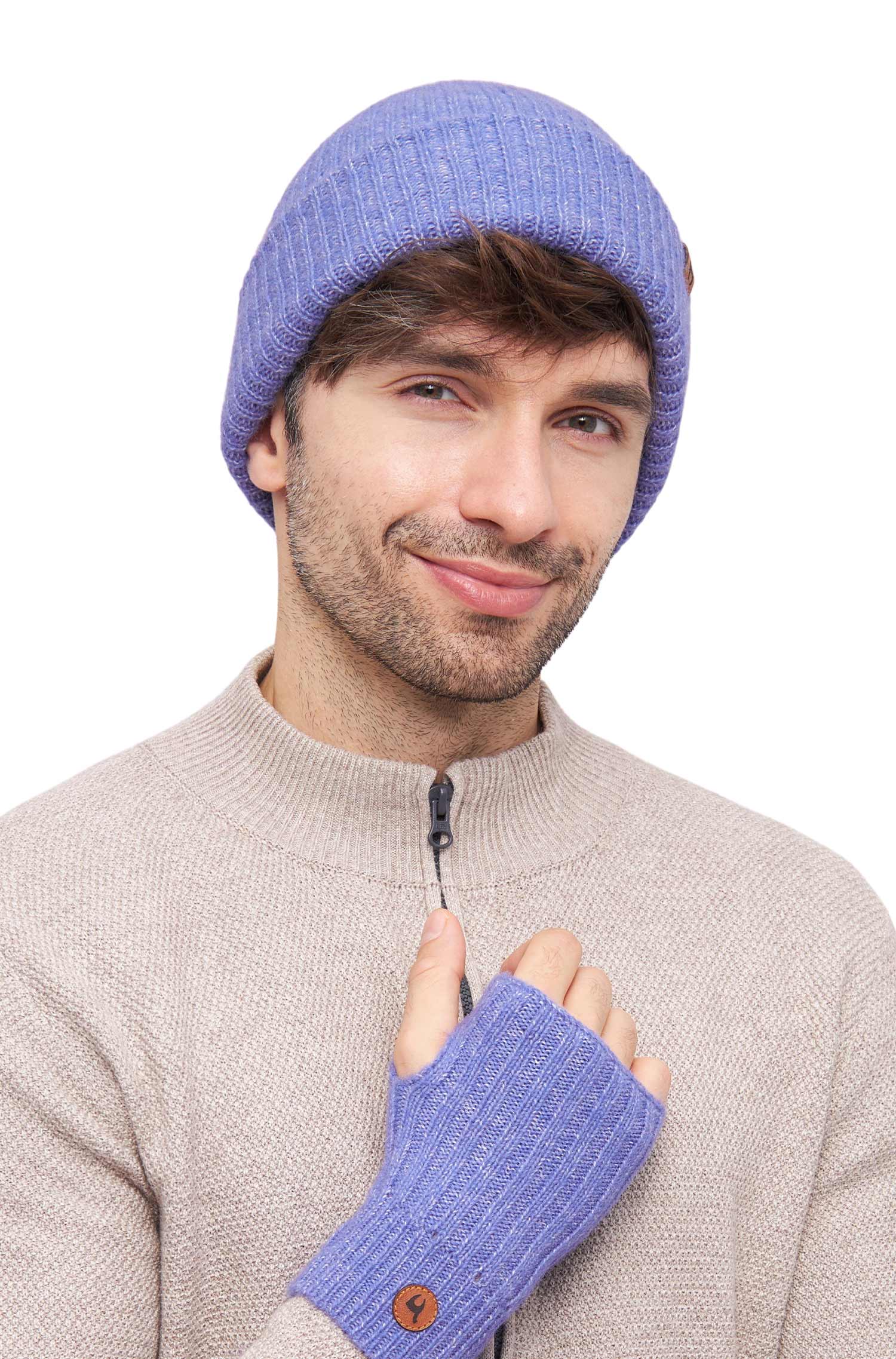 Alpaka MÜTZE PACA kornblume – Bild 2