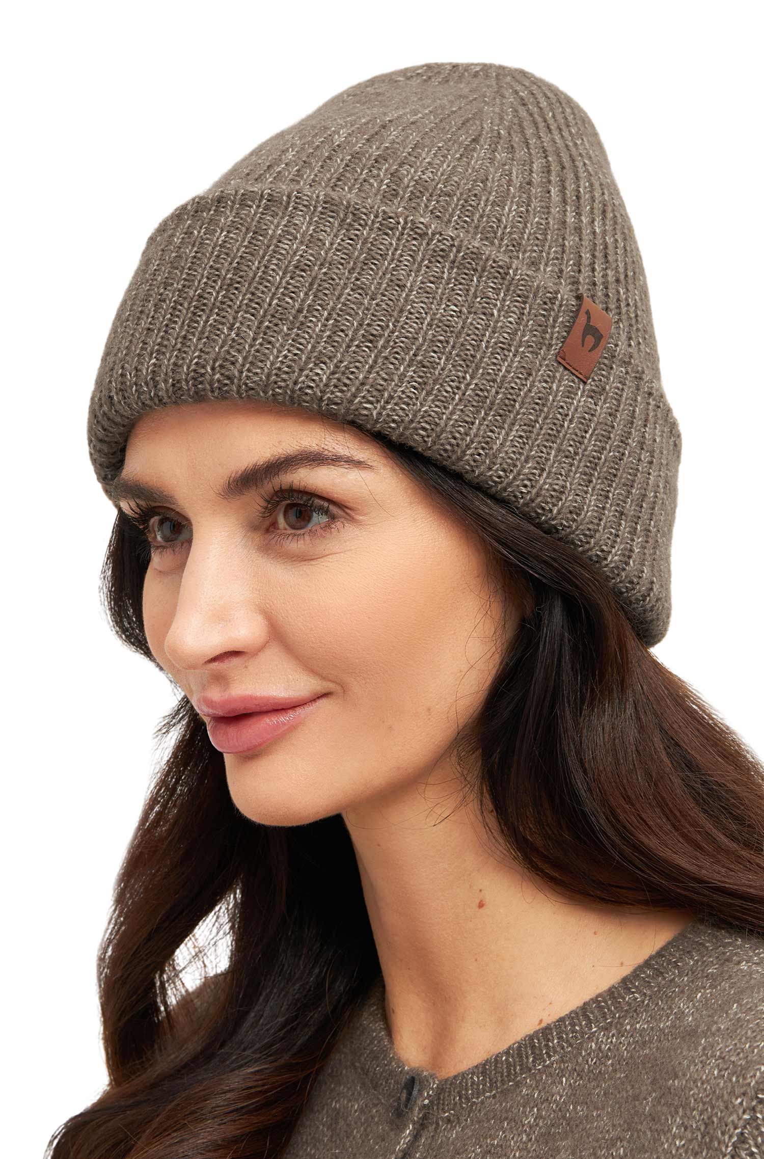 Alpaka MÜTZE PACA taupe – Bild 2