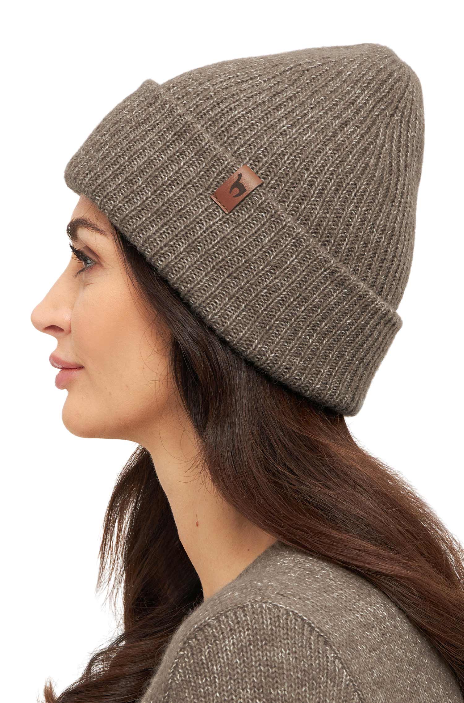 Alpaka MÜTZE PACA taupe – Bild 4