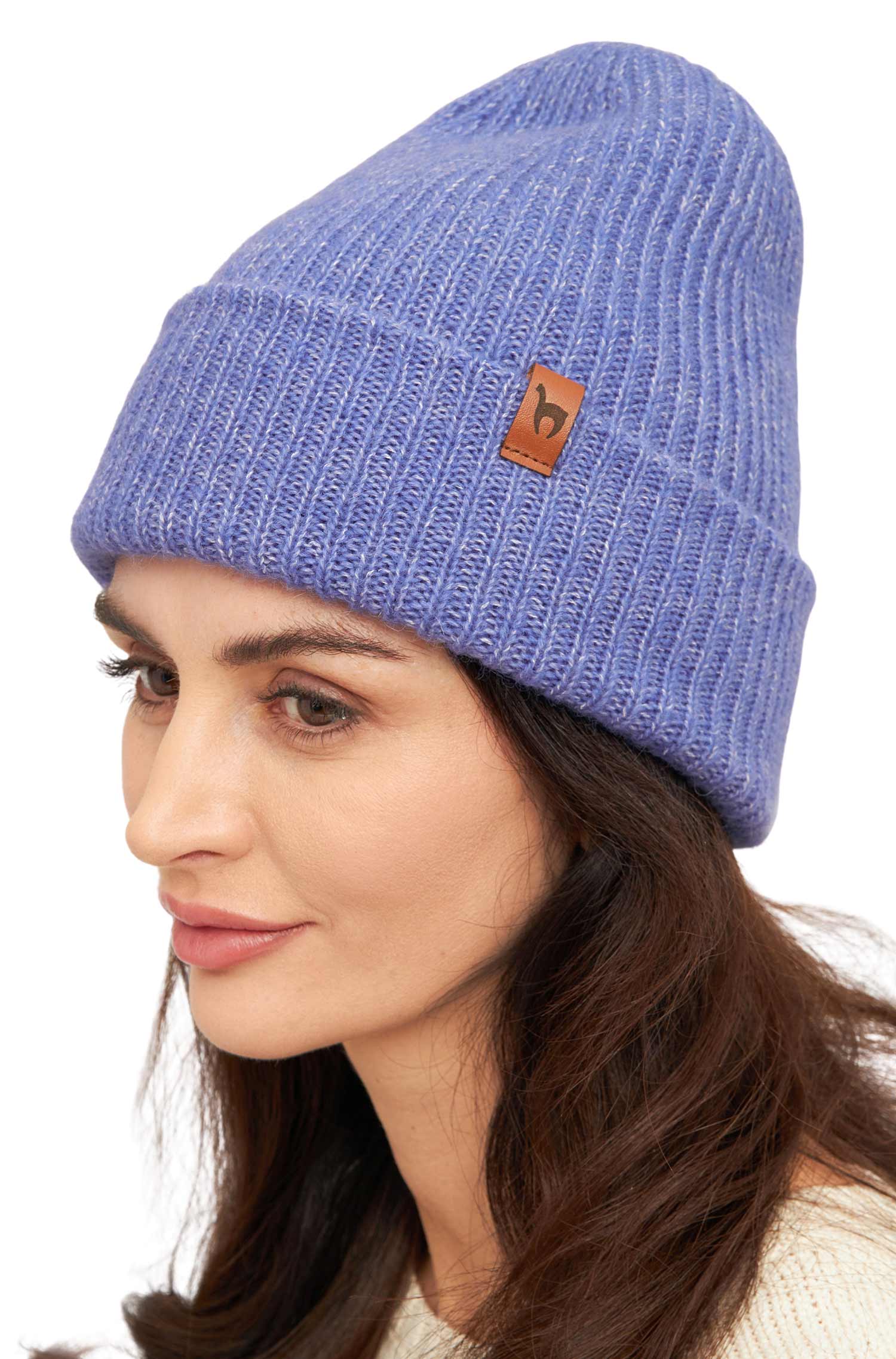 Alpaka MÜTZE PACA kornblume – Bild 7