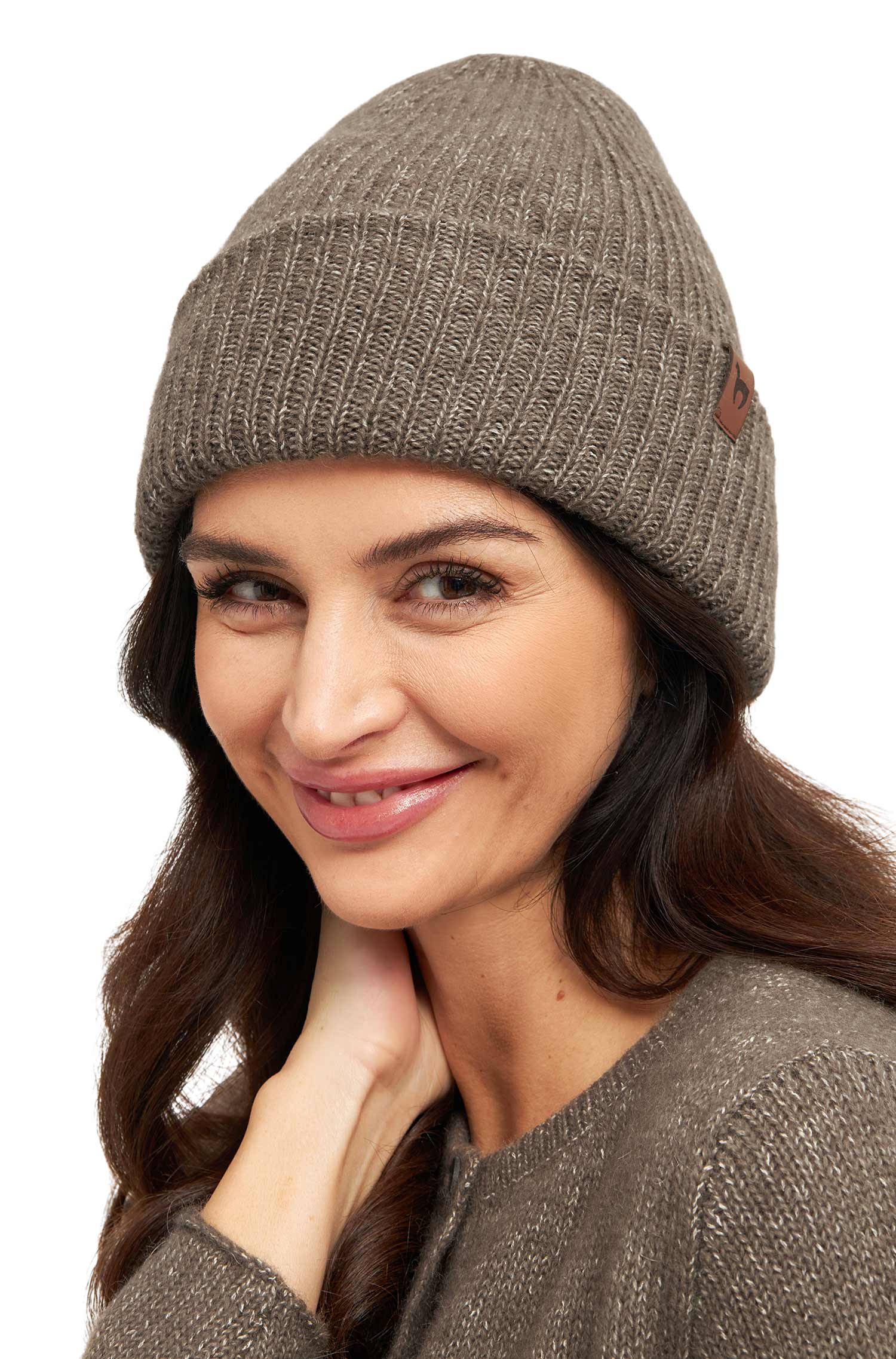 Alpaka MÜTZE PACA taupe – Bild 6