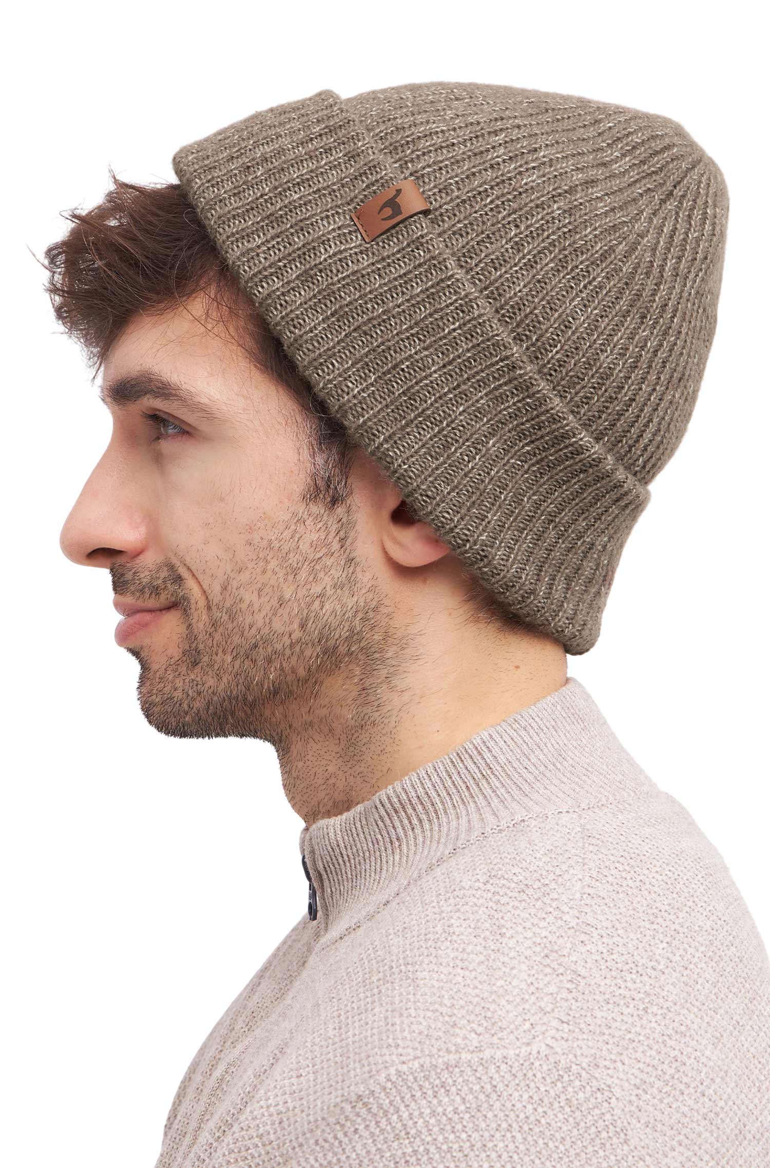 Alpaka MÜTZE PACA taupe – Bild 7
