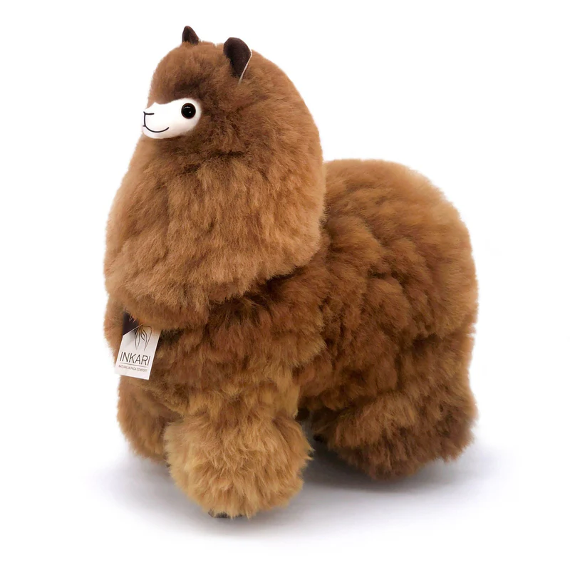 Inkari - Alpaka Kuscheltier Large 50cm - Caramel