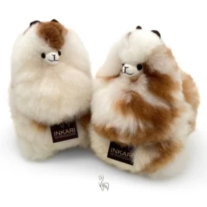 Inkari  – Alpaka Kuscheltier Medium (32 cm) - Snow Leopard