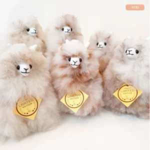 Inkari  – Alpaka Kuscheltier Mini (15 cm) - Snow Leopard