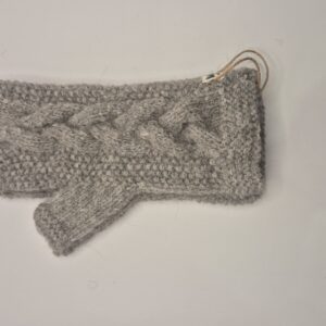 Pulswärmer/fingerl. miton ECO - hellgrau/silver eco