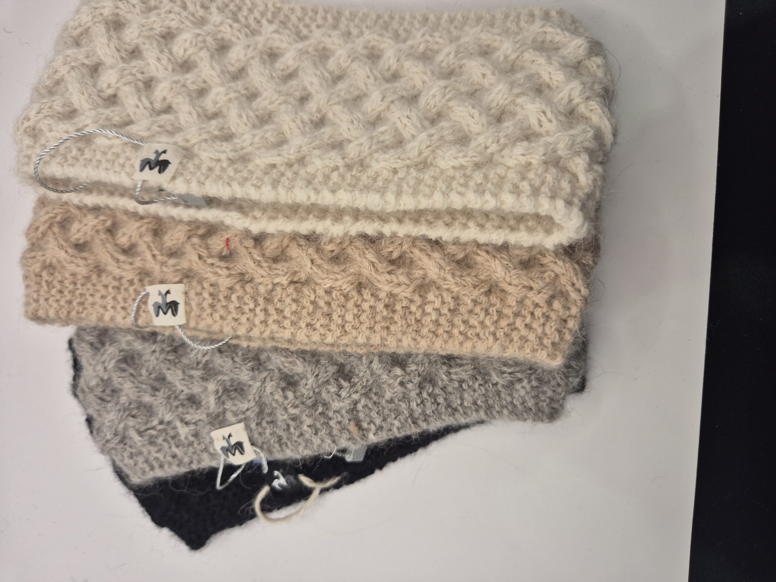 Stirnband Gitternetz - grau eco – Bild 2